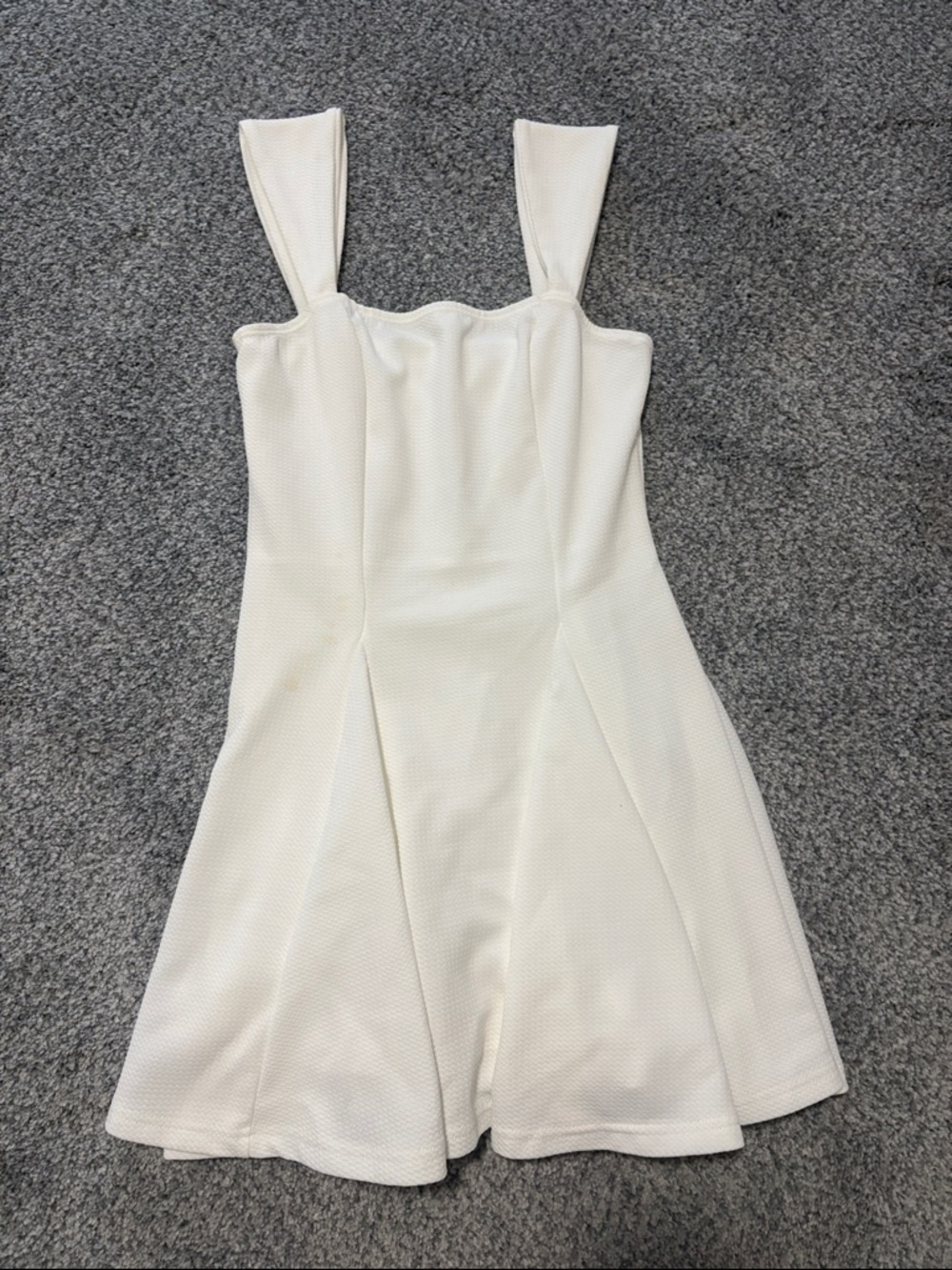 White Fit-and-Flare Mini Dress